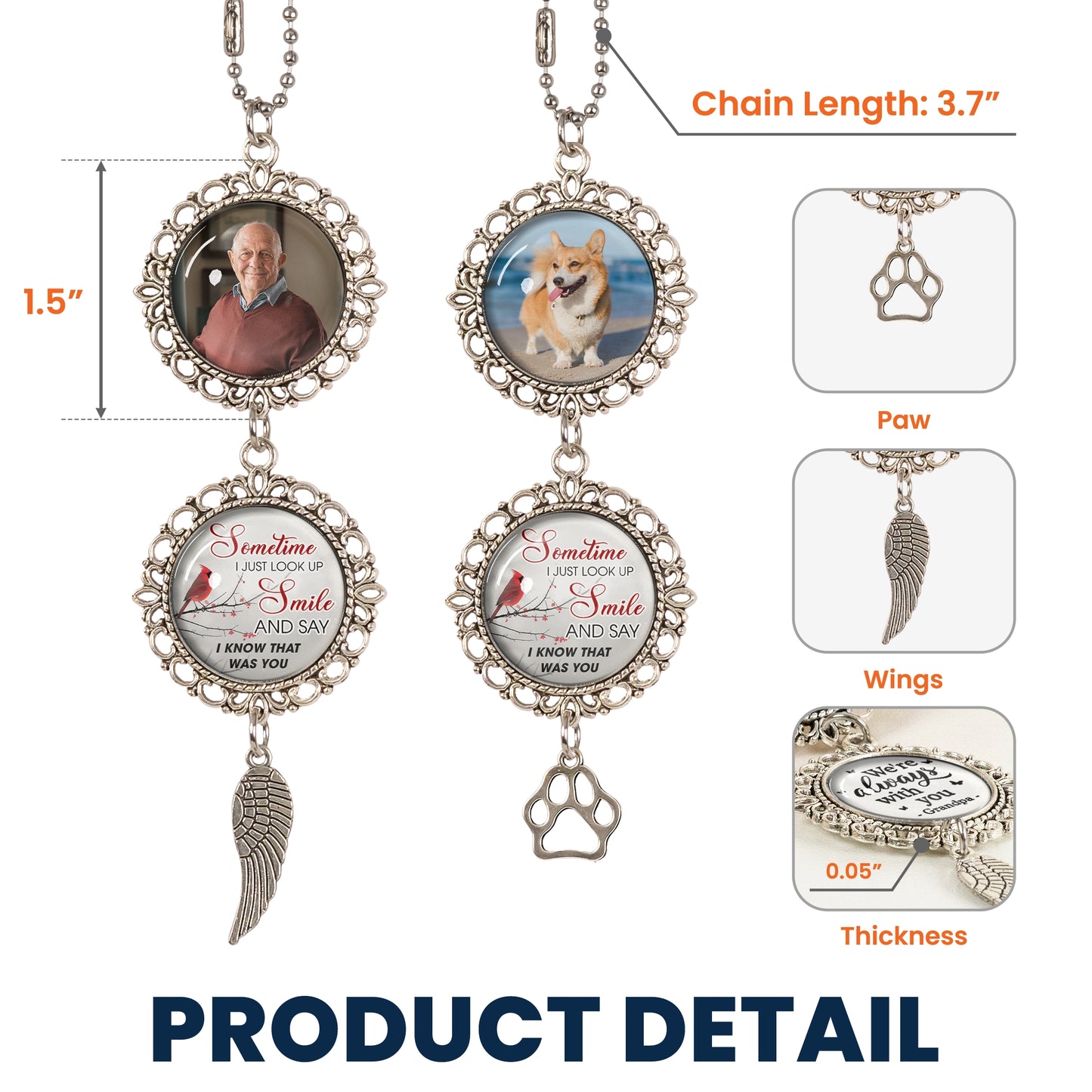 I Know That Was You - Personalized Photo Car Ornament