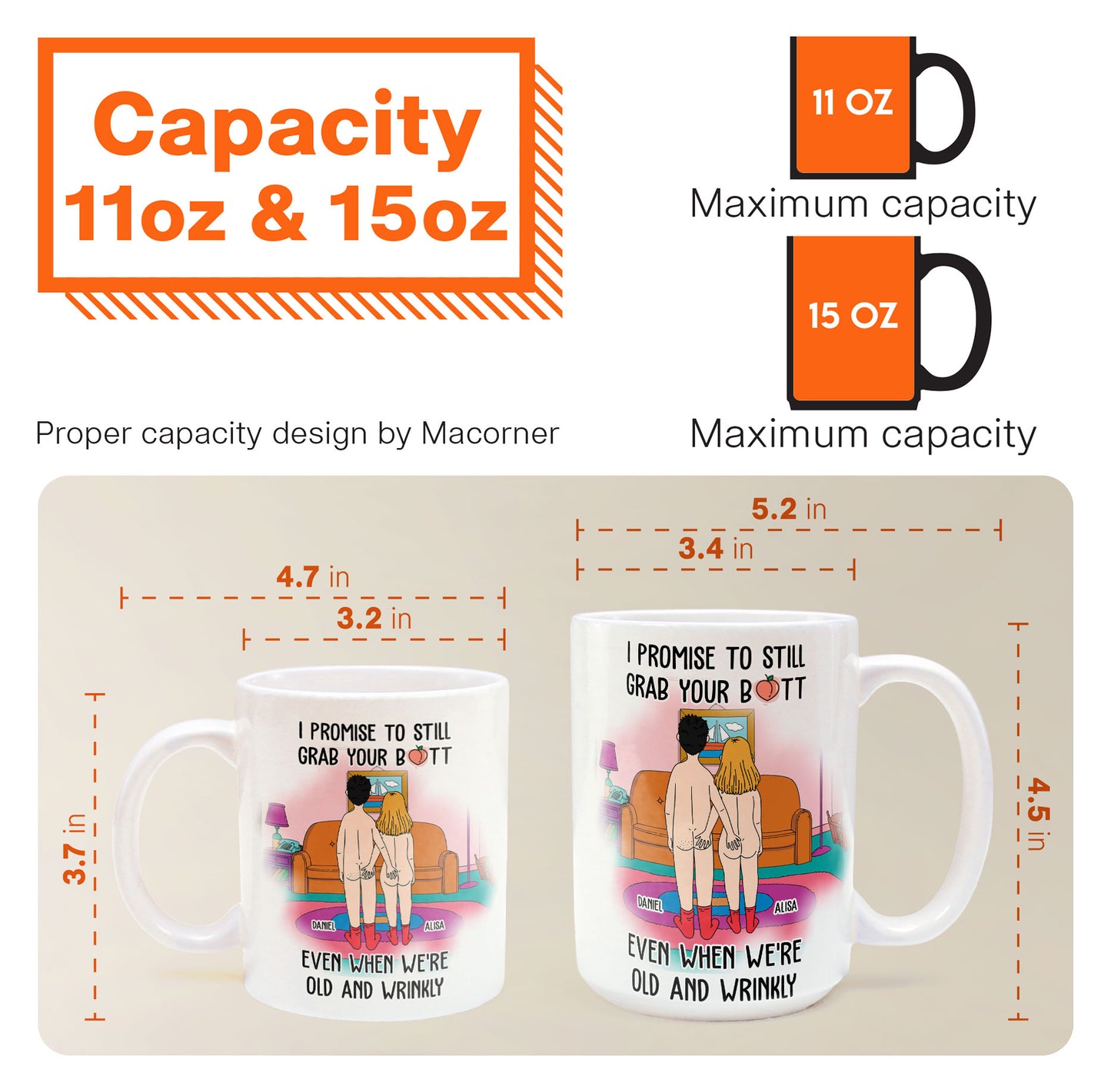 I Promise To Still Grab Your Butt - Personalized Mug