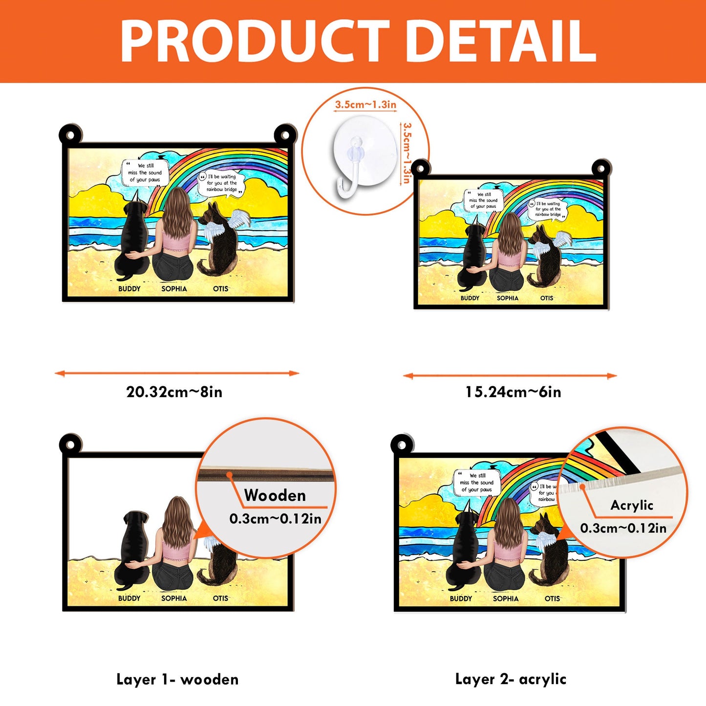 I'll Be Waiting For You - Personalized Window Hanging Suncatcher Ornament