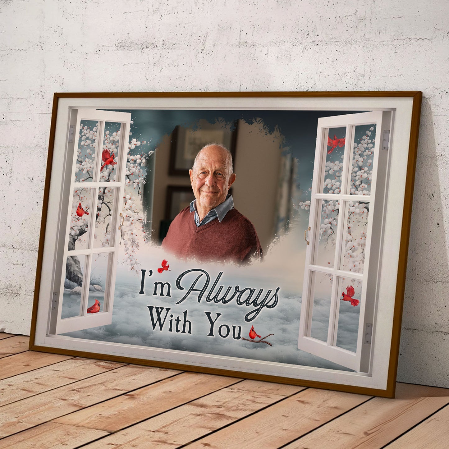 I'm Always With You Memorial - Personalized Photo Wrapped Canvas