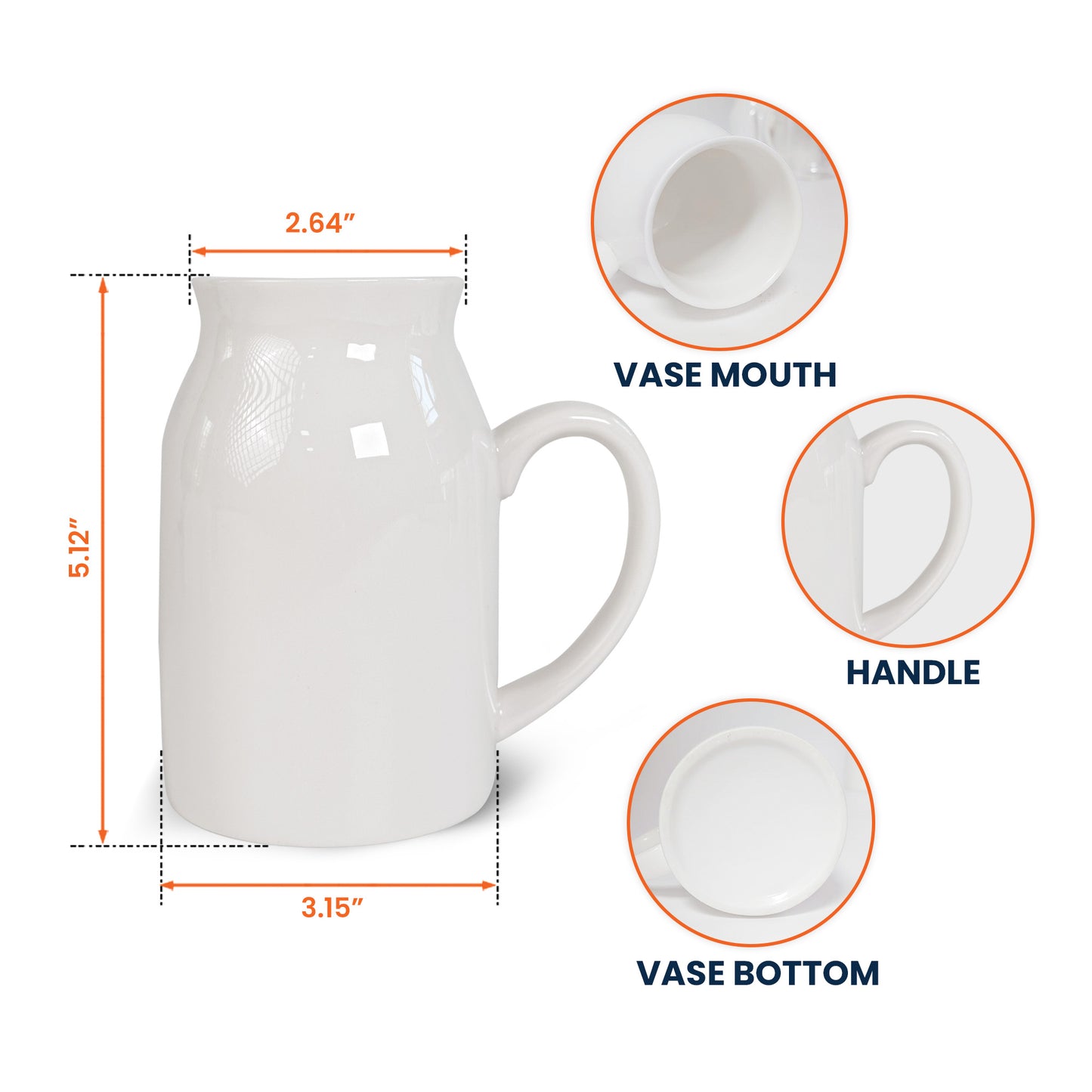 If Besties Were Flowers I'd Pick You - Toile De Jouy Birth Flowers - Personalized Ceramic Flower Vase