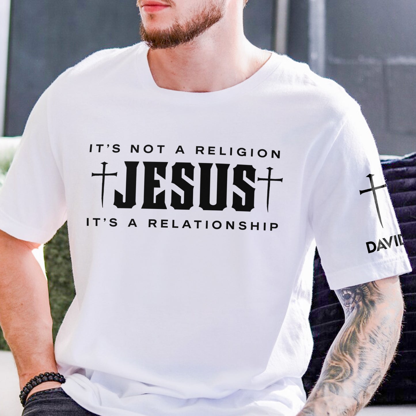 It's Not A Religion Jesus It's A Relationship - Personalized Shirt