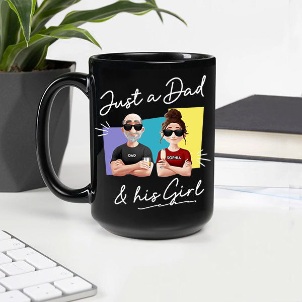 Just A Dad And His Girl - Custom Father's Day Gift Set