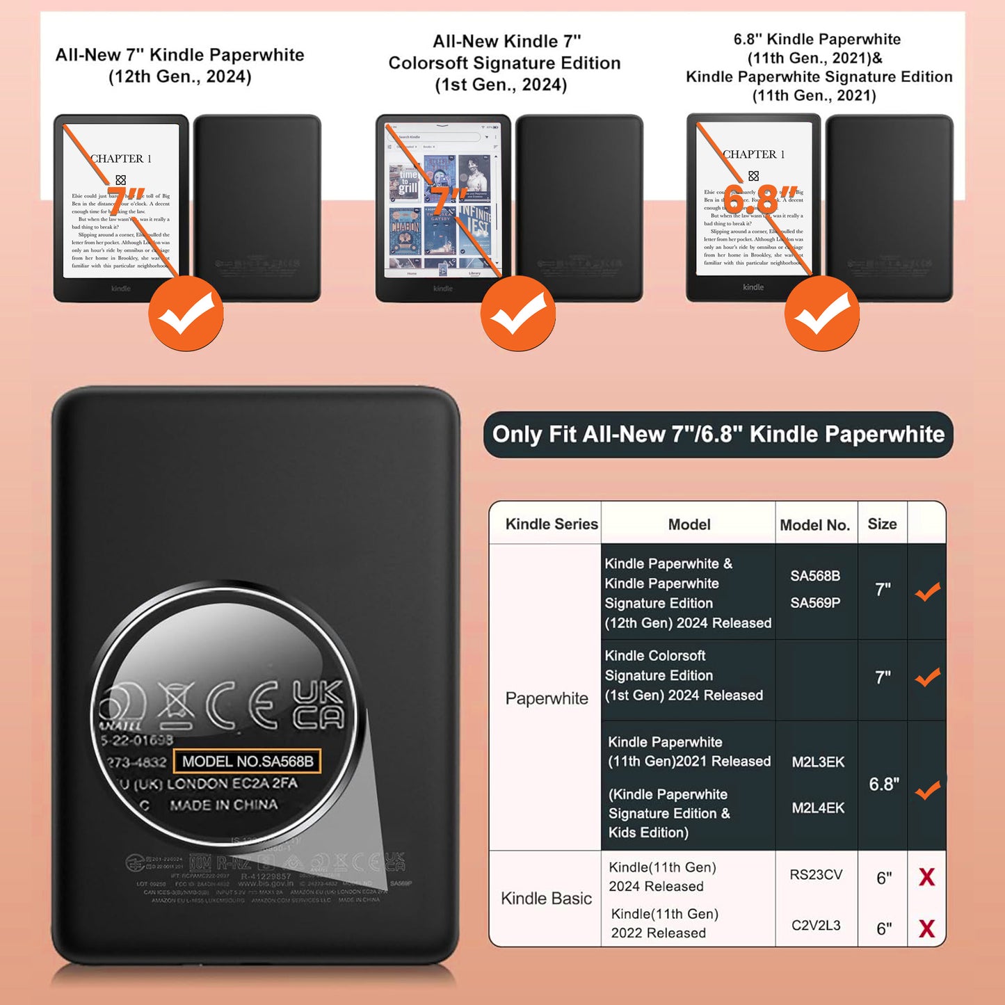 Just A Girl Who Loves Books - Personalized Kindle Paperwhite Case With Stand