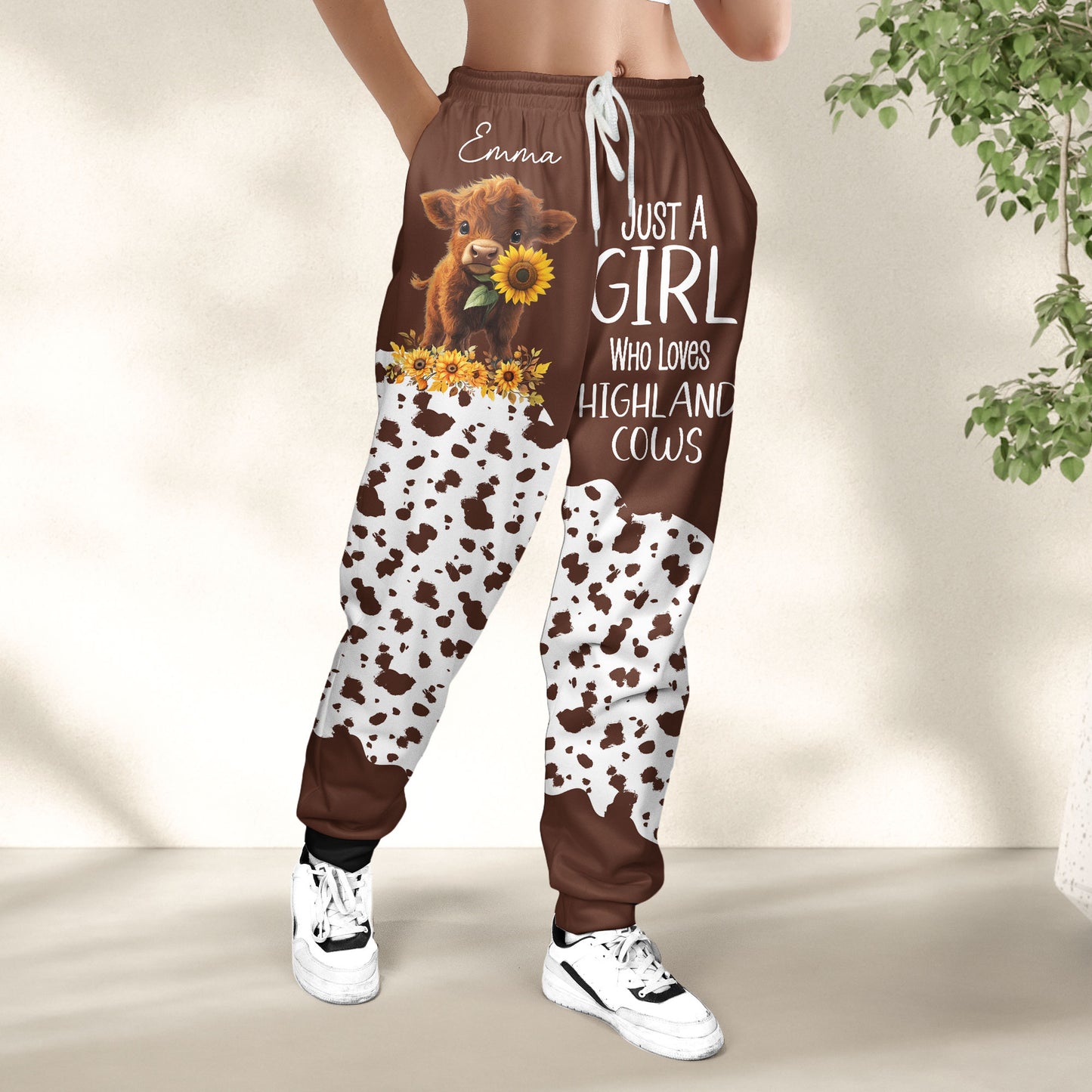 Just A Girl Who Loves Highland Cows - Personalized Sweatpants