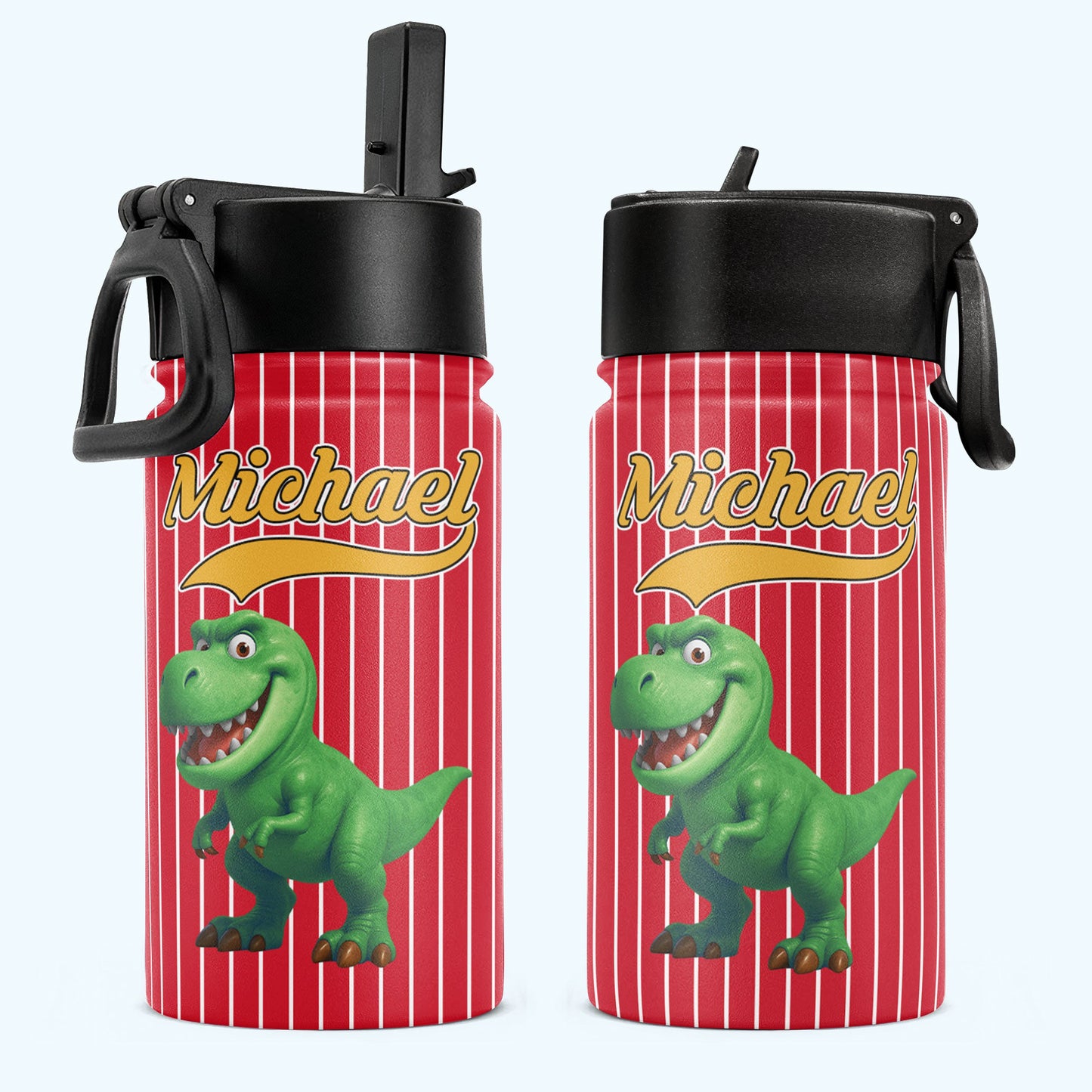 Kid_Cartoon_Dinosaurus_Vehicles_Personalized_Water_Bottle_5