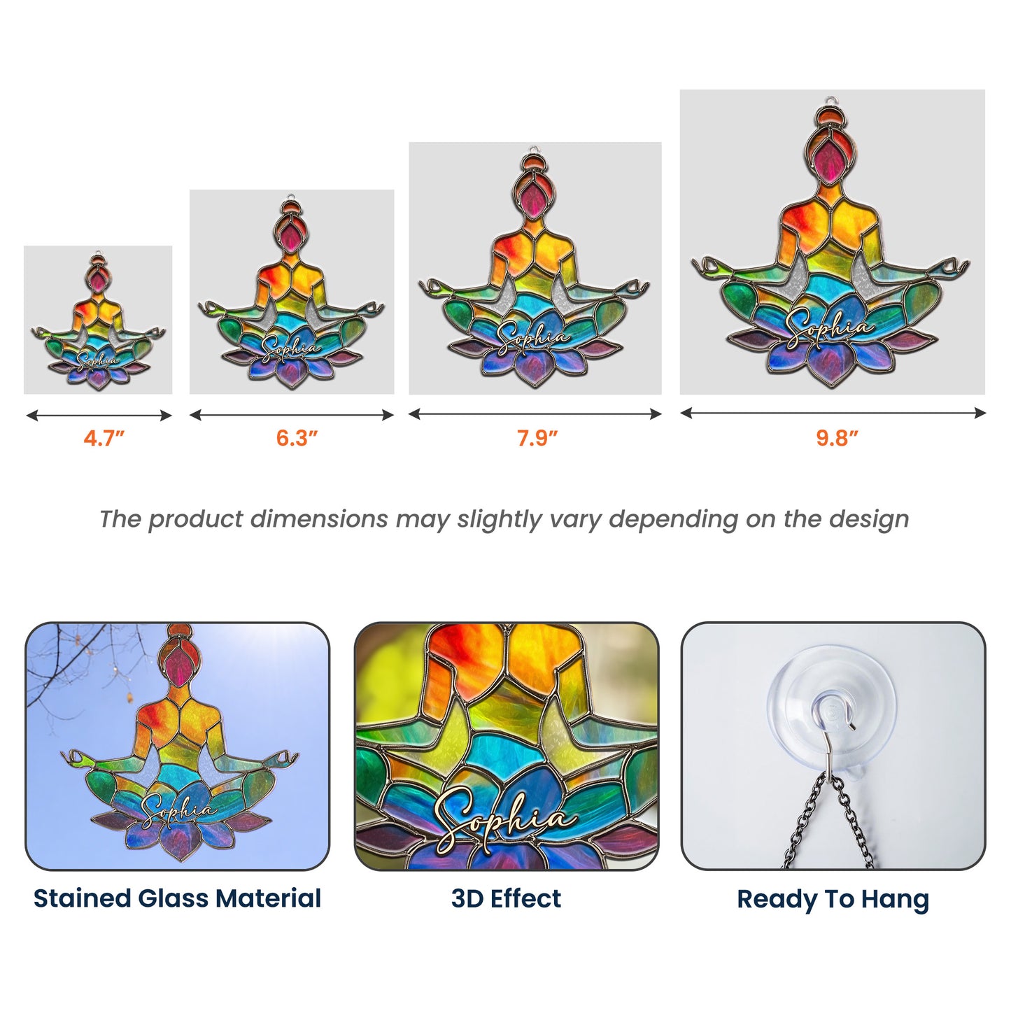 Let-That-Sht-Go-Colorful-Yoga-Personalized-Window-Hanging-Suncatcher-5