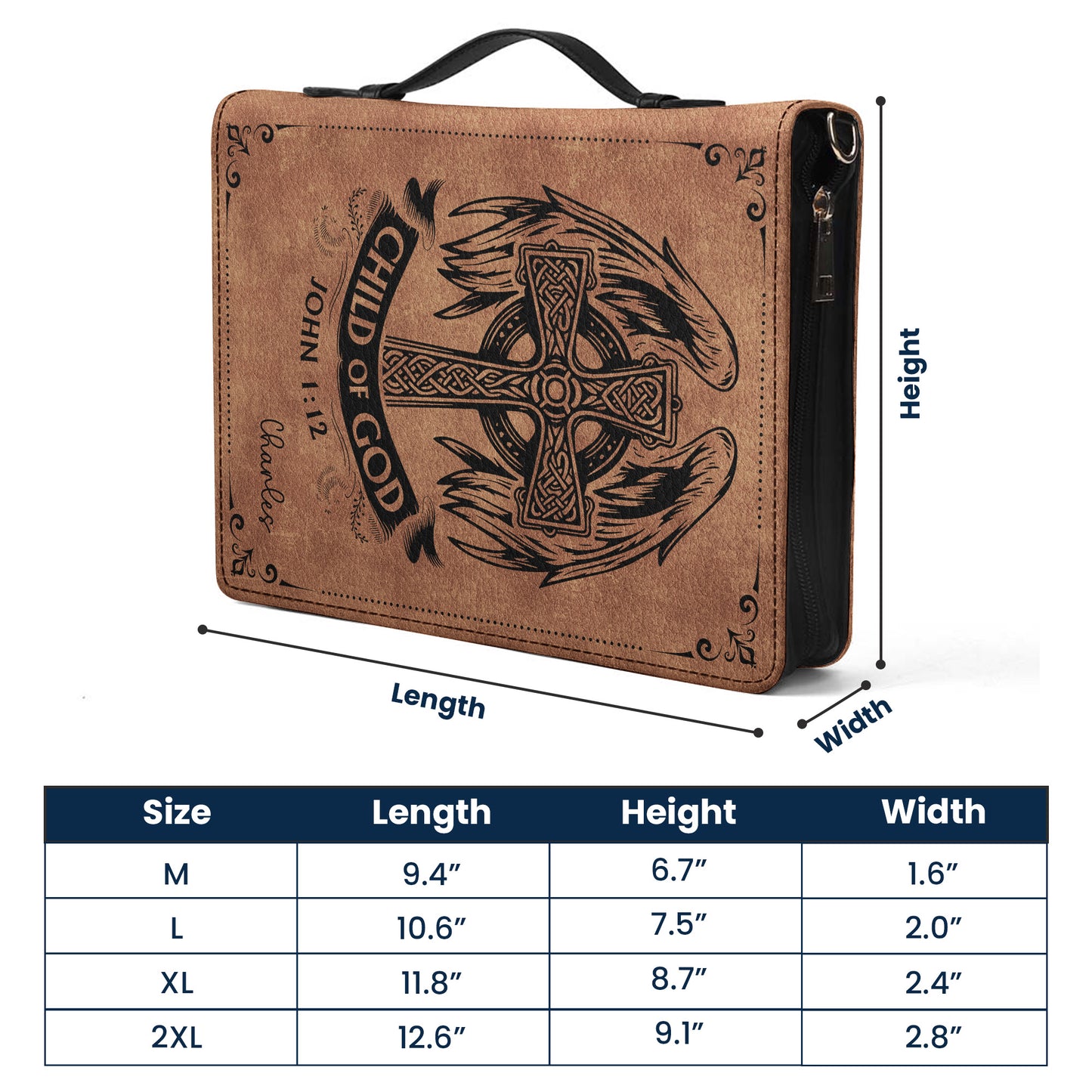 Man Of God Religious Gift For Him - Personalized Bible Cover