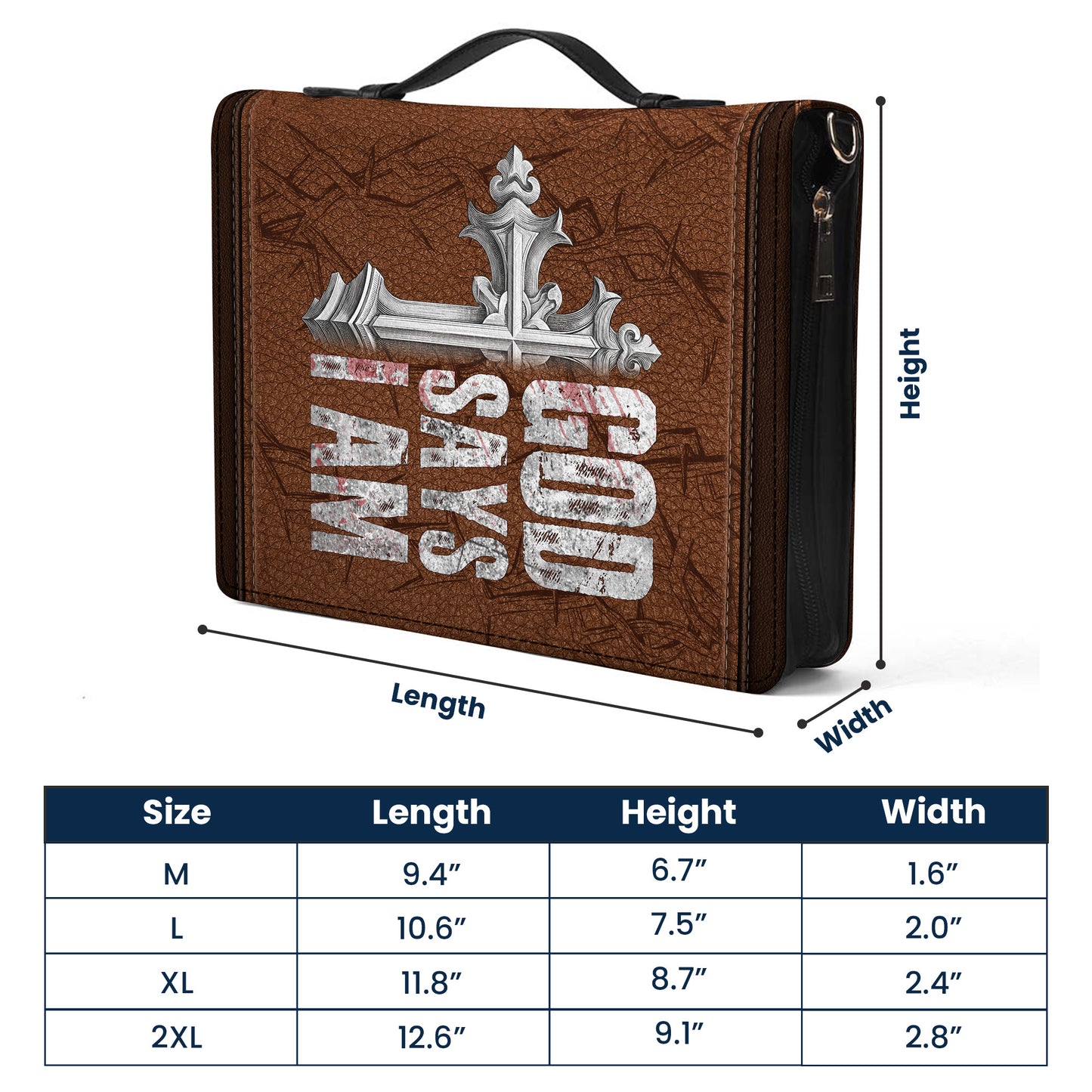 Man Of God Religious Gift For Him - Personalized Bible Cover