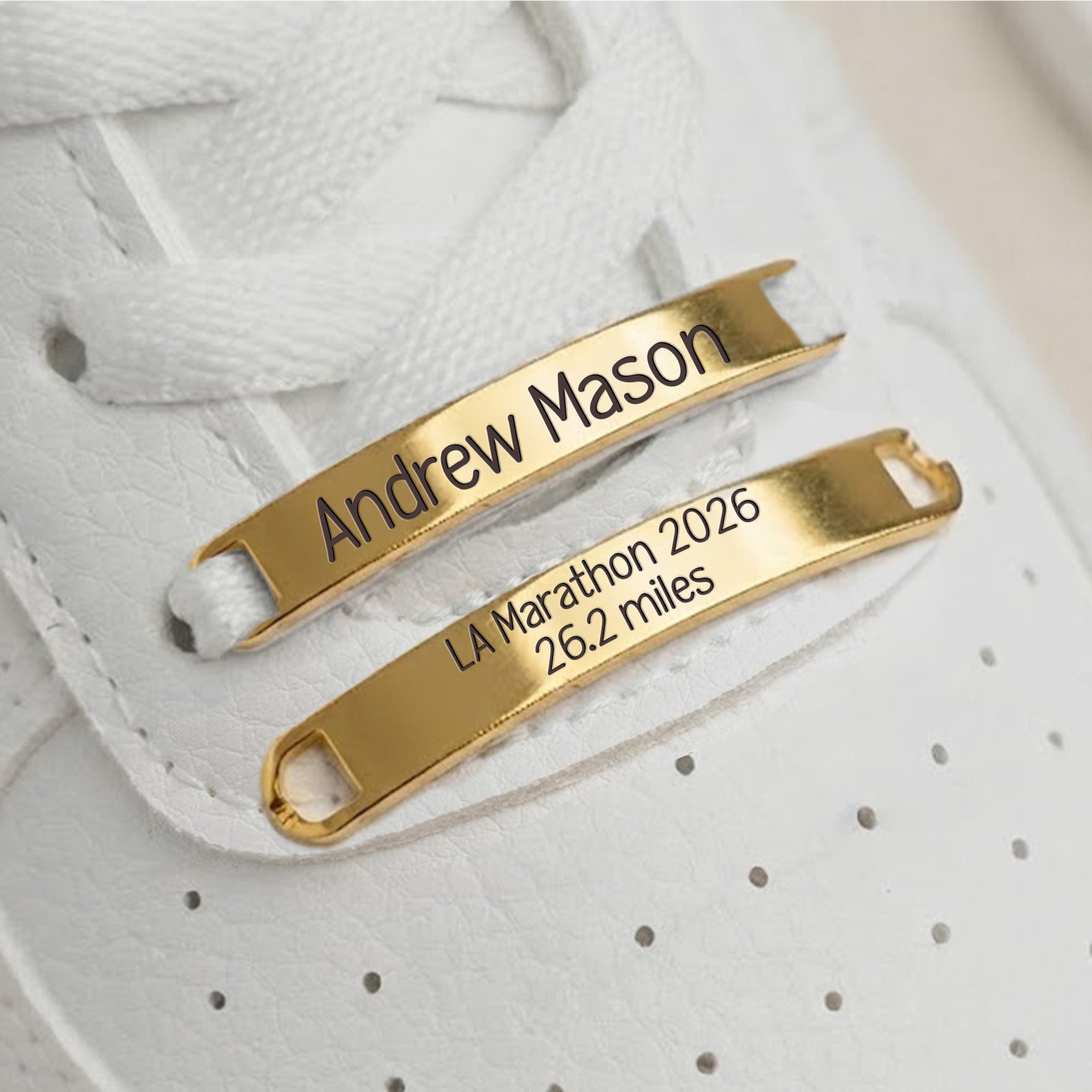 Marathon Shoe Tags For Self & Group Race - Personalized Shoe Tags ...