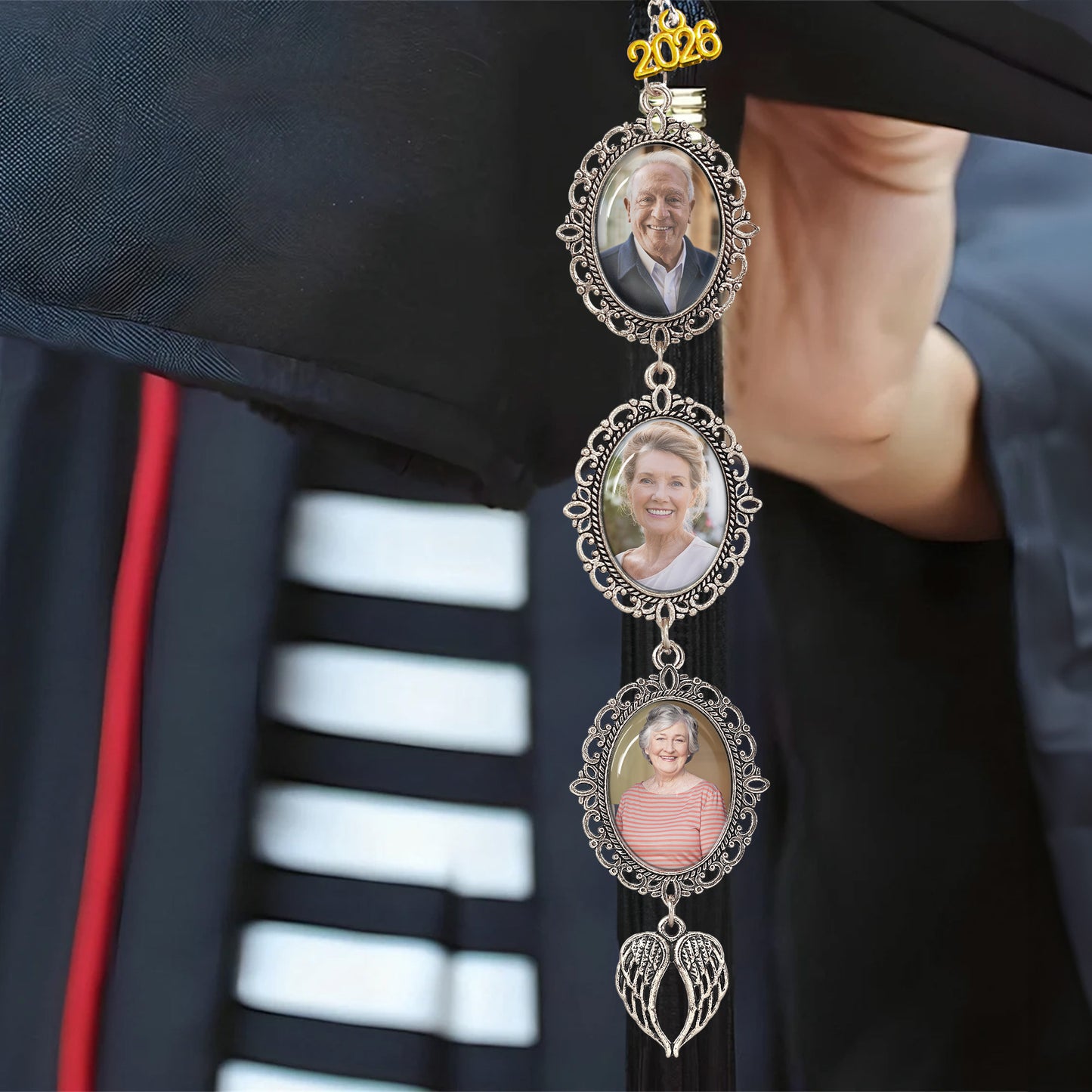 Memorial Graduation Custom Photo - Custom Graduation Tassel Photo Charm