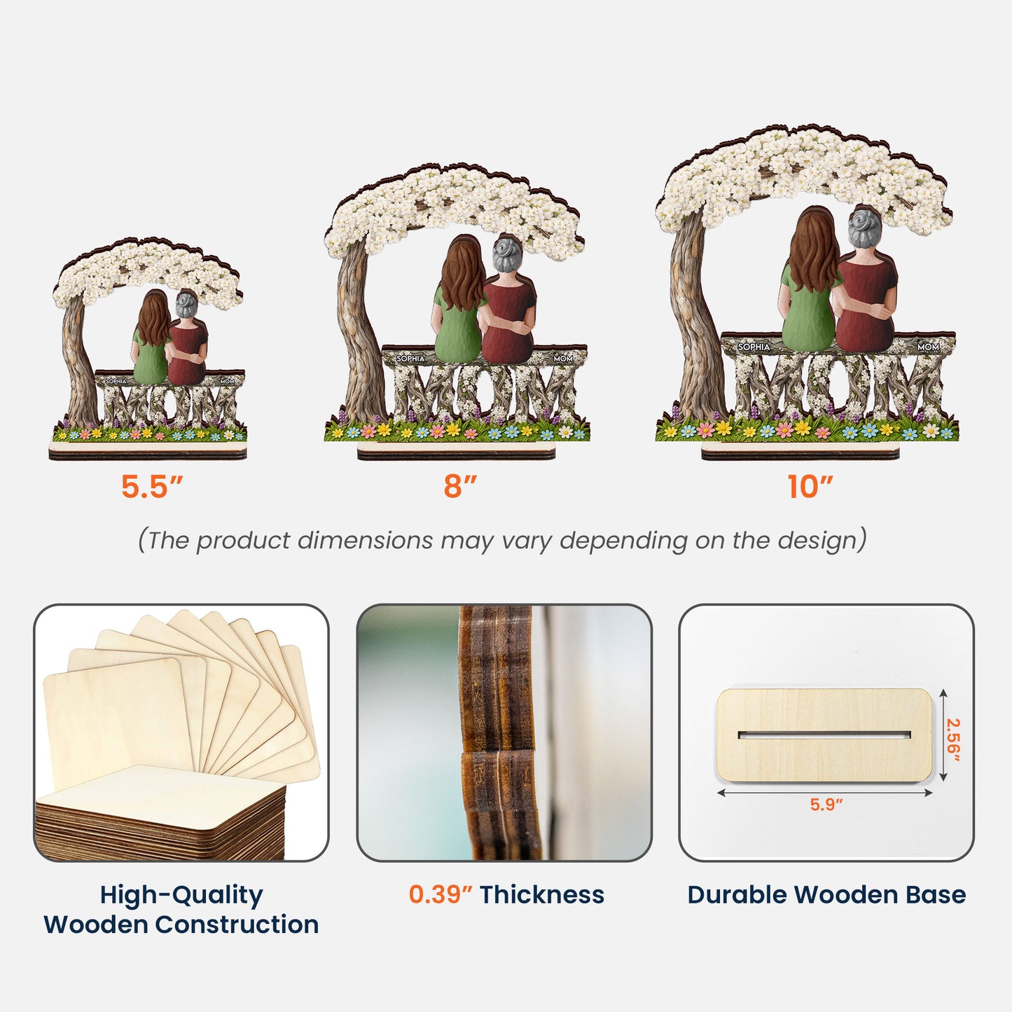 Mom-And-Children-Sitting-Together-Personalized-Wooden-Plaque-5