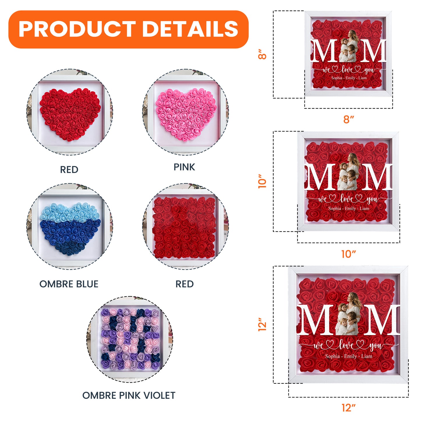 Mom,-Mum,-Mam-Mother's-Day-Gift,-Happy-1st-Mother'S-Day-Personalized-Photo-Flower-Shadow-Box-With-LED-Light-6