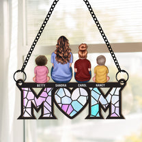 Mother & Children Bond - Personalized Window Hanging Suncatcher Ornament