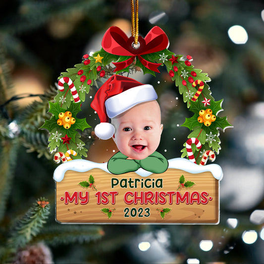 My 1st Christmas - Personalized Acrylic Photo Ornament