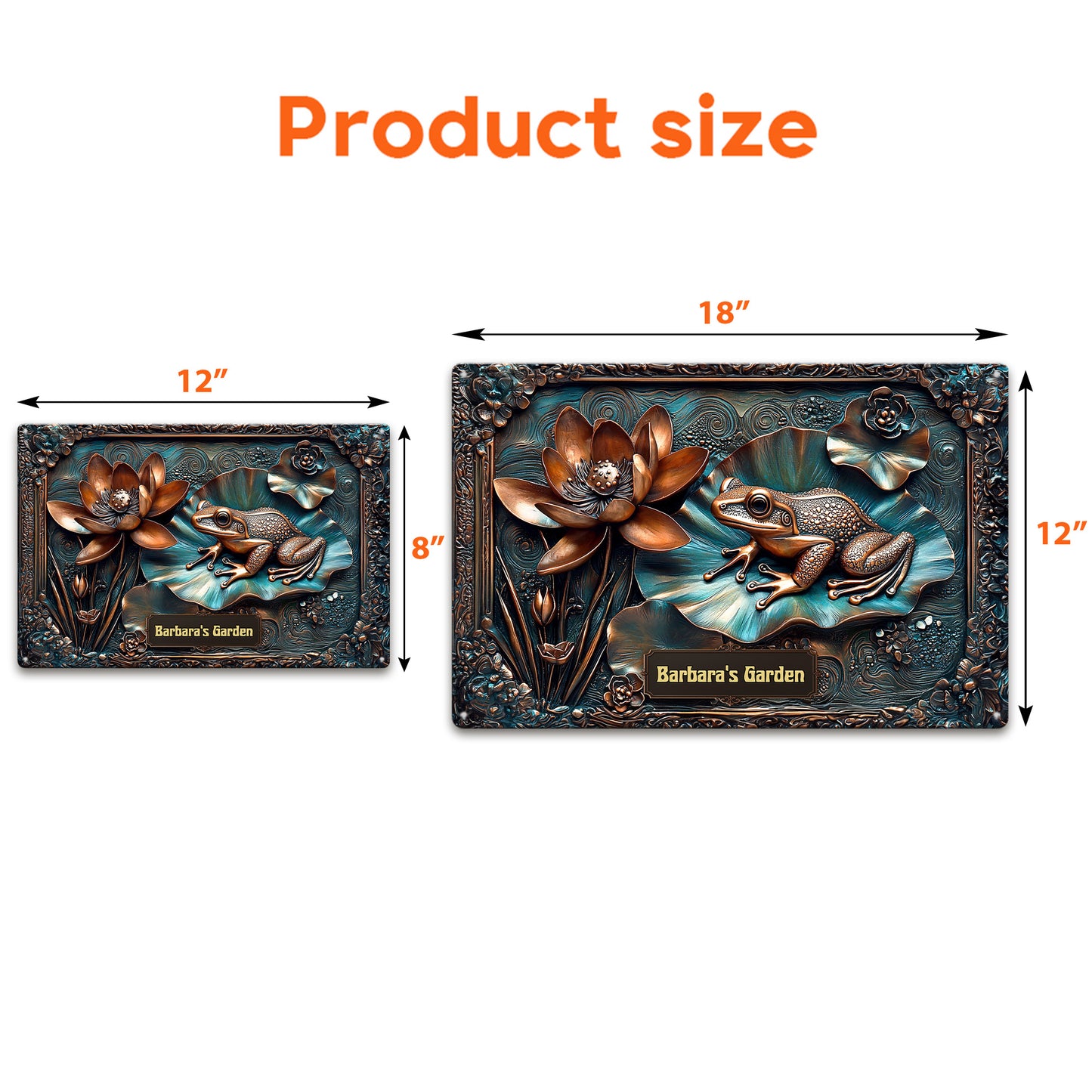 My Beautiful Garden Stunning Lily Pond - Personalized Metal Sign