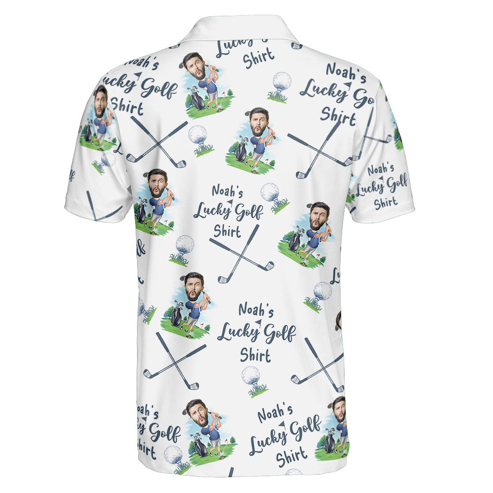 My Lucky Golf Shirt - Personalized Photo Polo Shirt