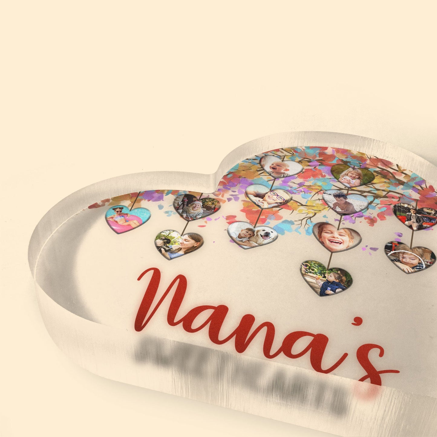 Father's Day Gifts, The Greatest Blessing For Your Heart - Personalized Heart Shaped Acrylic Plaque