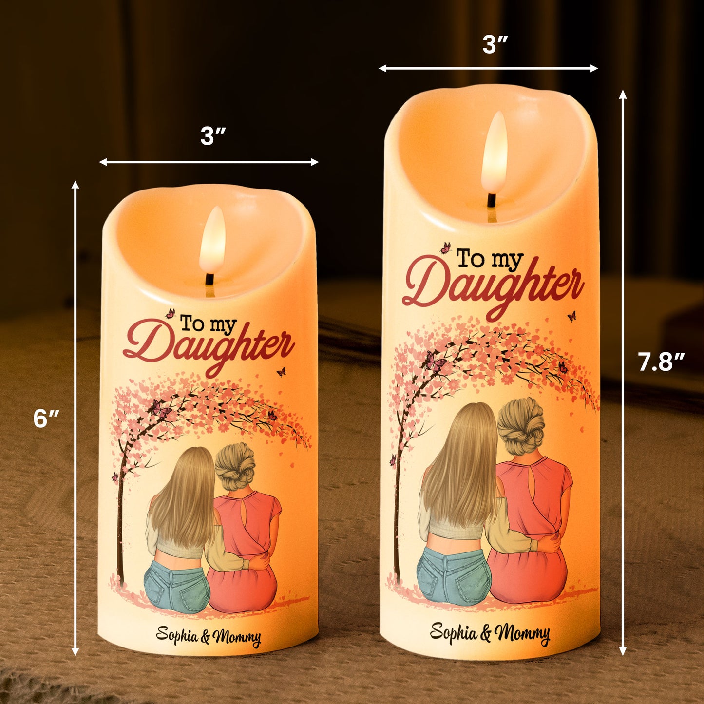Never Forget That I Love You - Personalized LED Candle