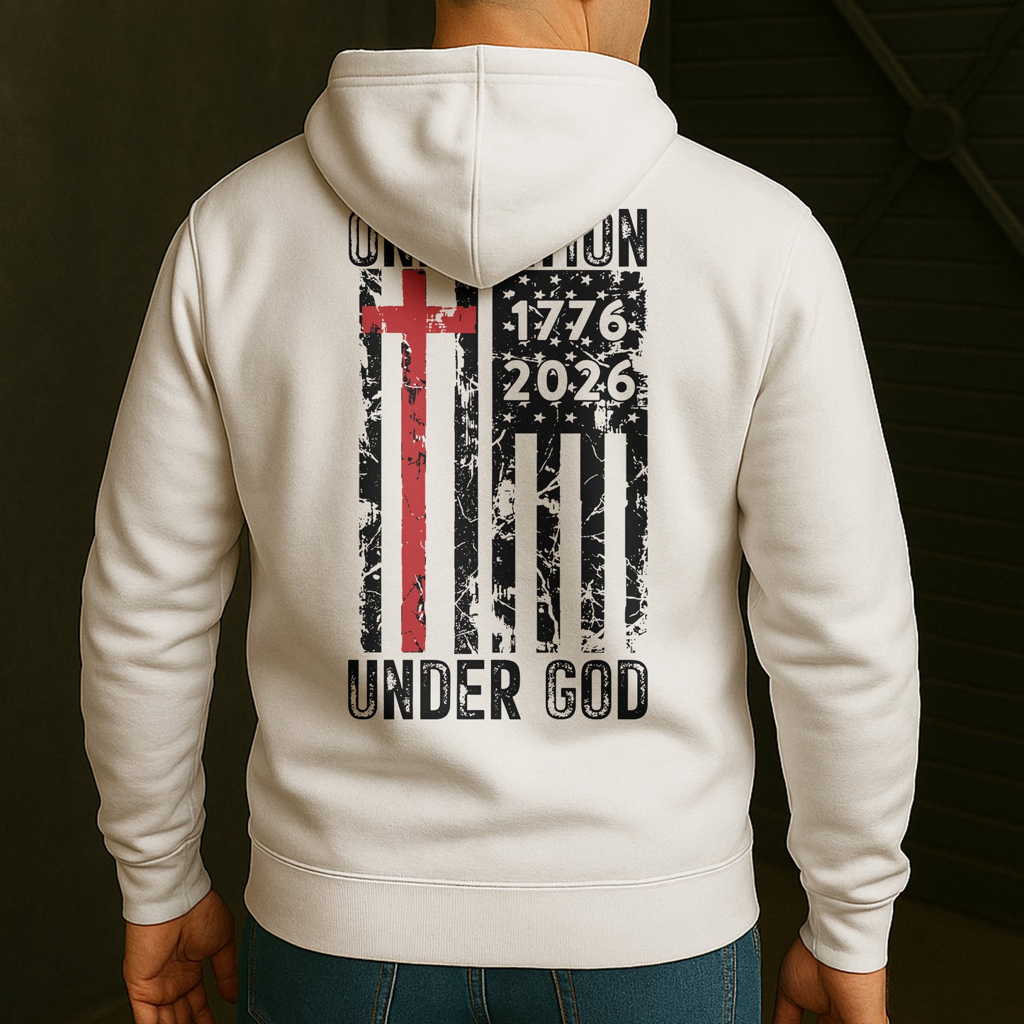 One Nation Under God 250 Years - Back Printed Shirt