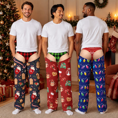 Personalized Funny Men Underwear, Gift Christmas Pajama Pants For Men - Personalized Lounge Pants