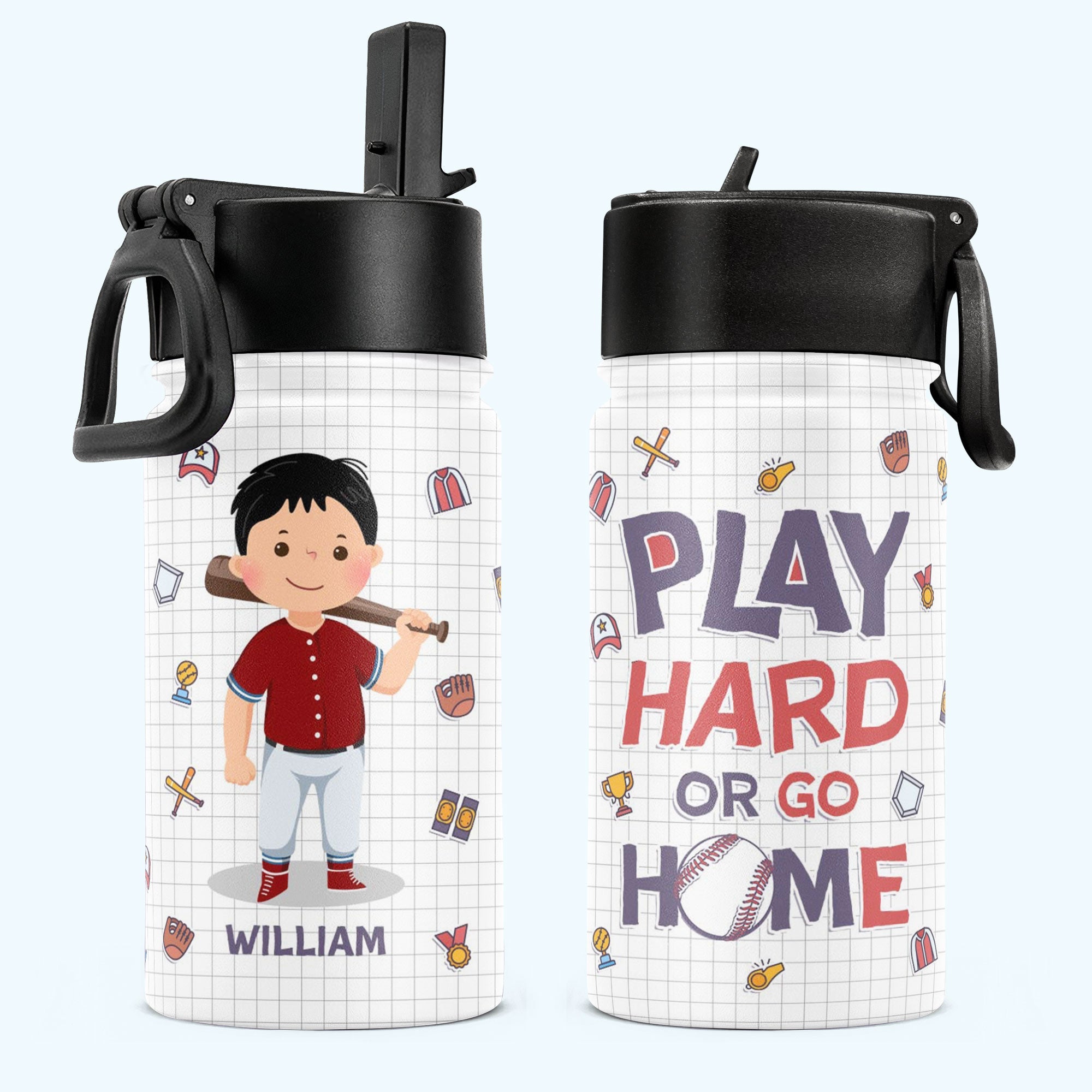 personalized kids children stainless steel water bottles