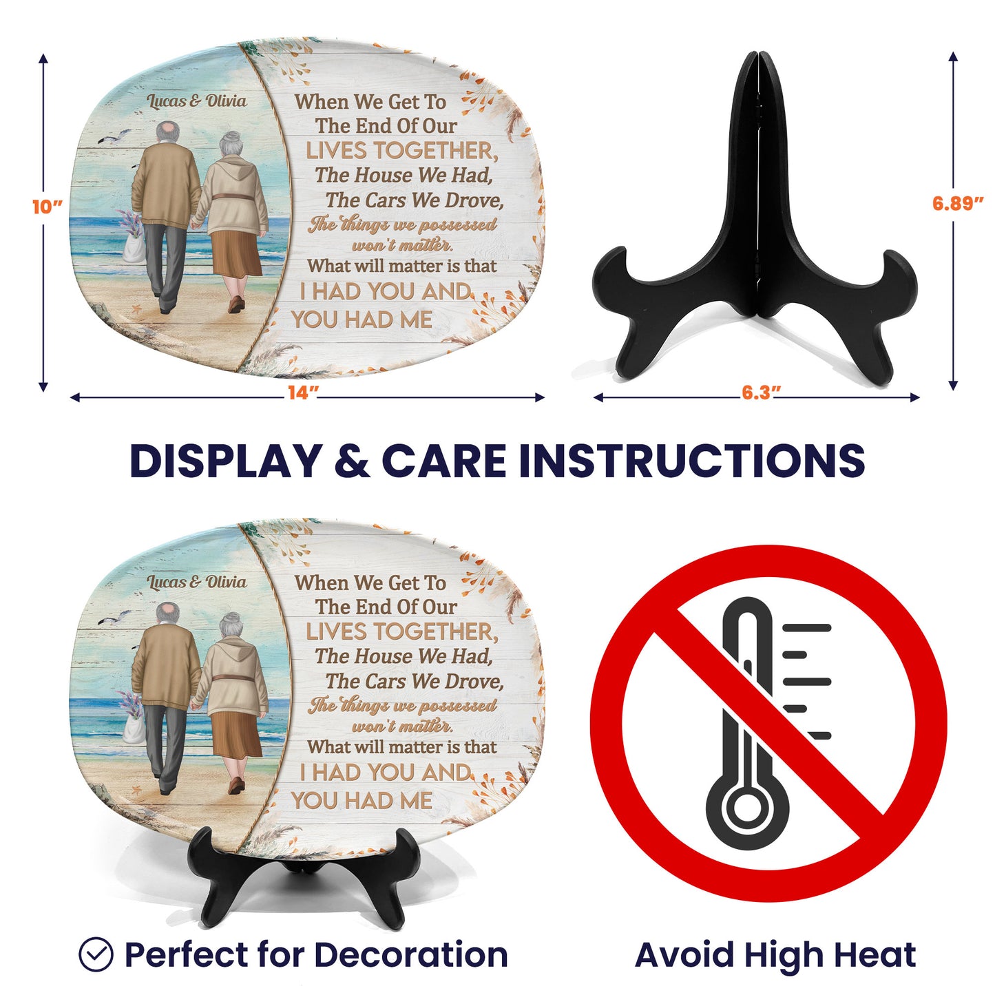 I Had You And You Had Me - Personalized Platter