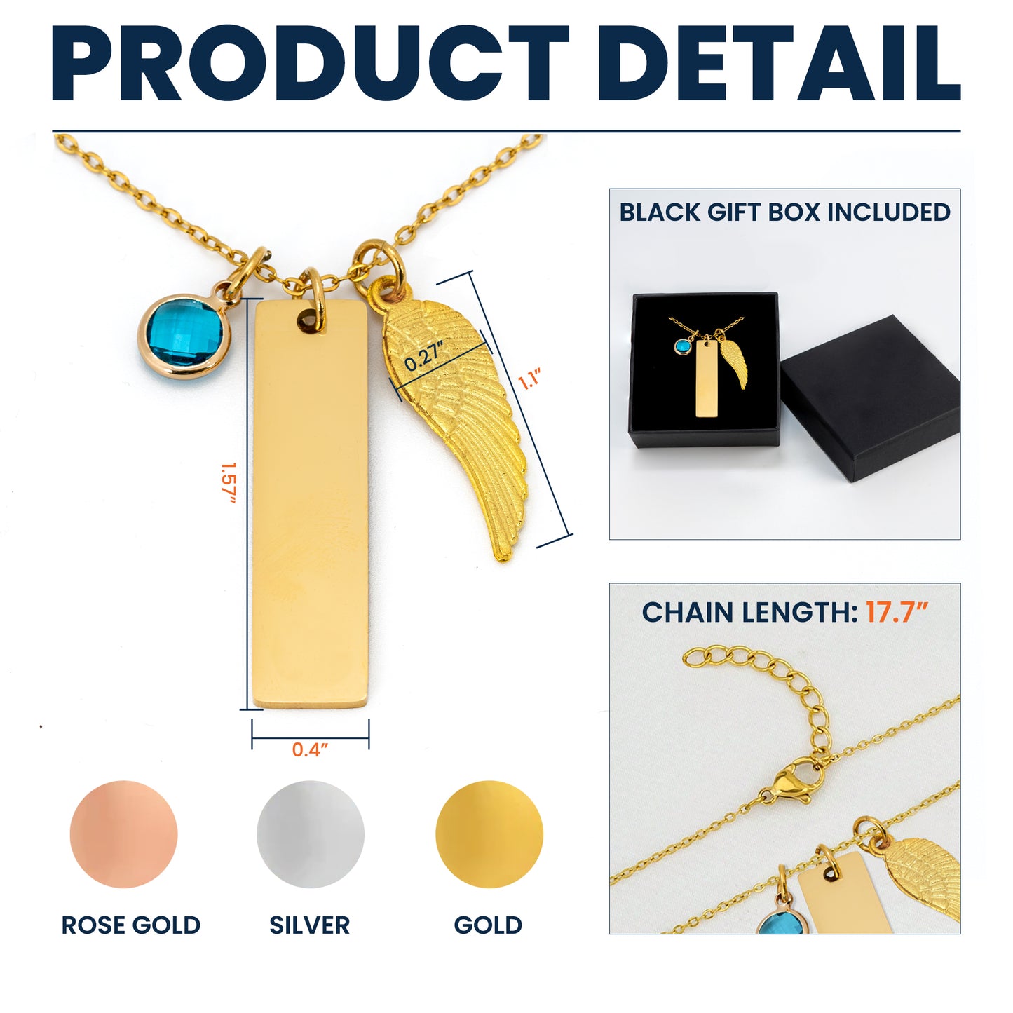 Memorial Necklace Always On My Mind - Personalized Birthstone Memorial Necklace