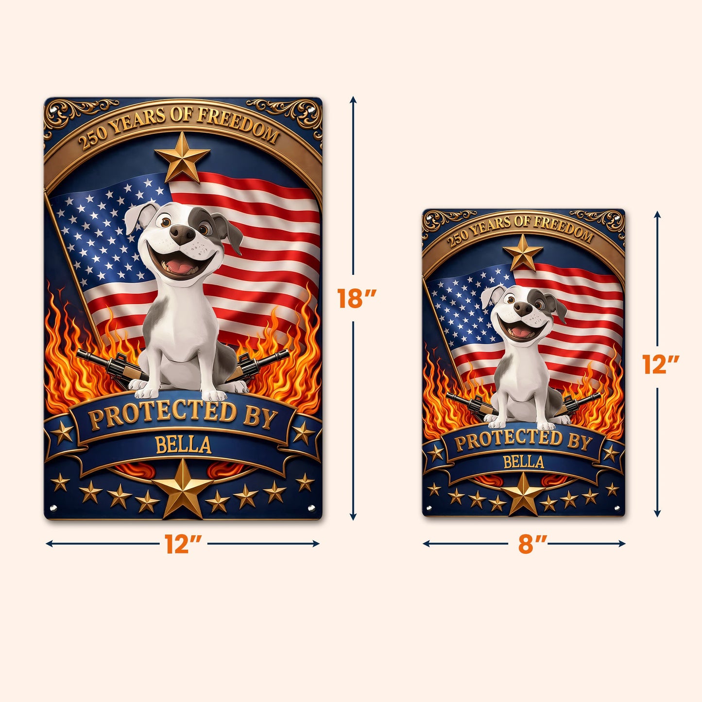 Protected_By_Personalized_Metal_Sign_4
