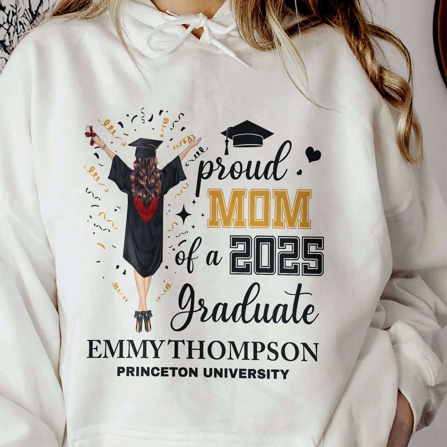 Proud Mom Dad Family Of A Graduate - Personalized Shirt
