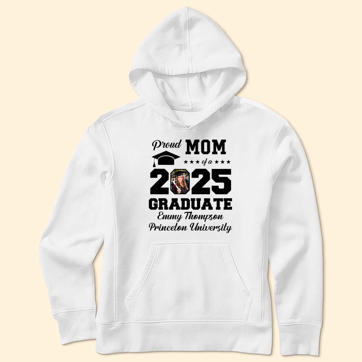 Proud Mom Of A Graduate - Personalized Photo Shirt