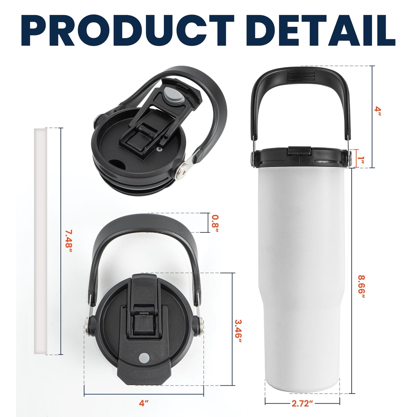 Proud Nurse Gift Custom Scrub Color - Personalized 30oz Tumbler With Handle