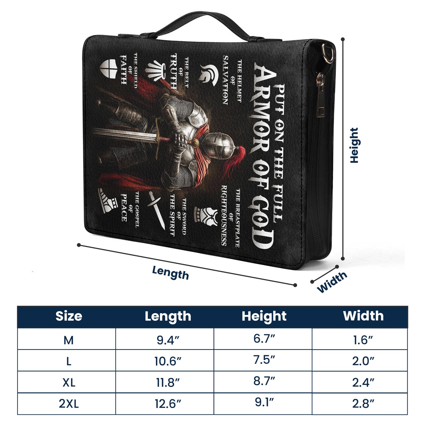 Put On The Full Armor Of God And God Says I Am - Personalized Bible Cover