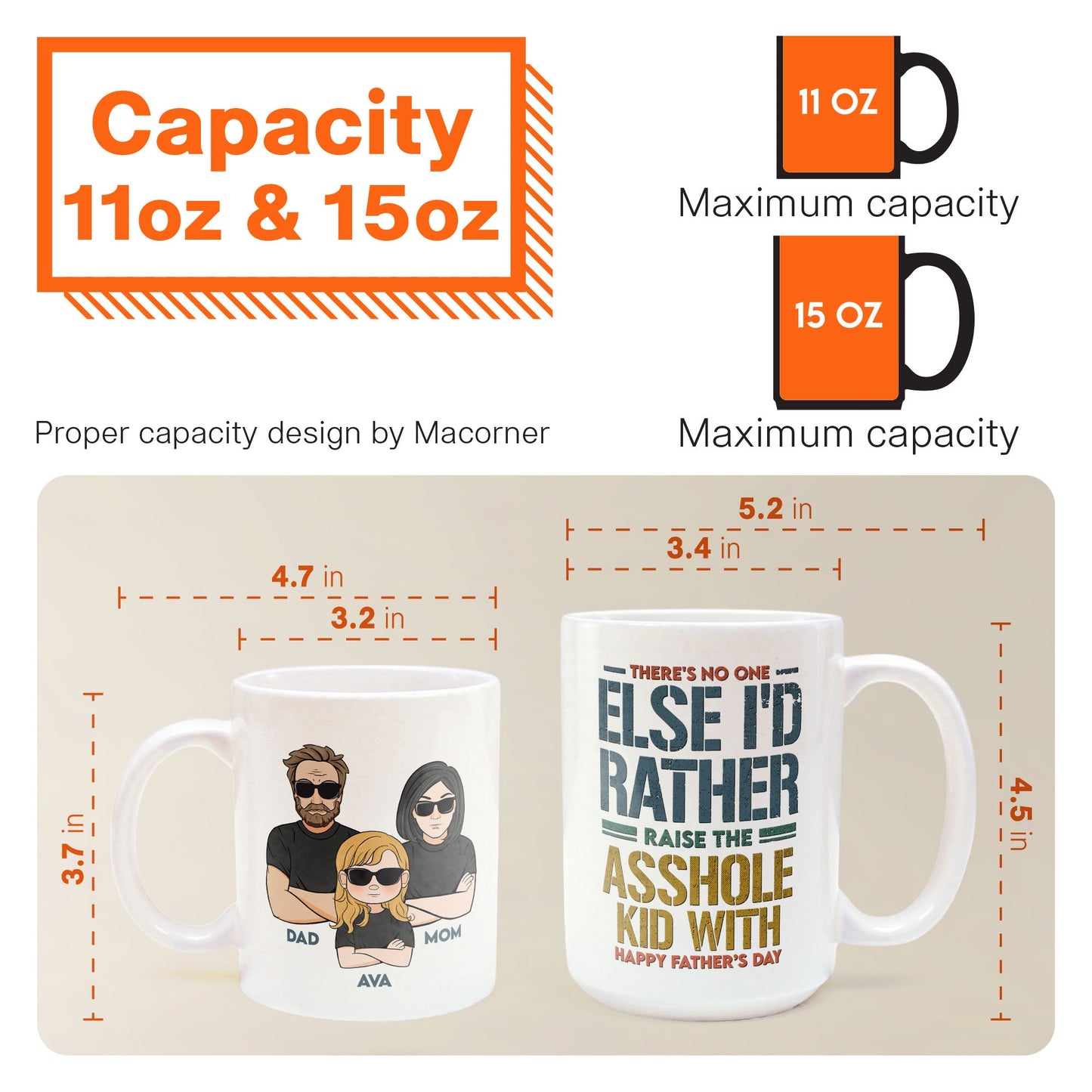 Father's Day Gifts, Raise These Asshole Kids With You - Personalized Mug