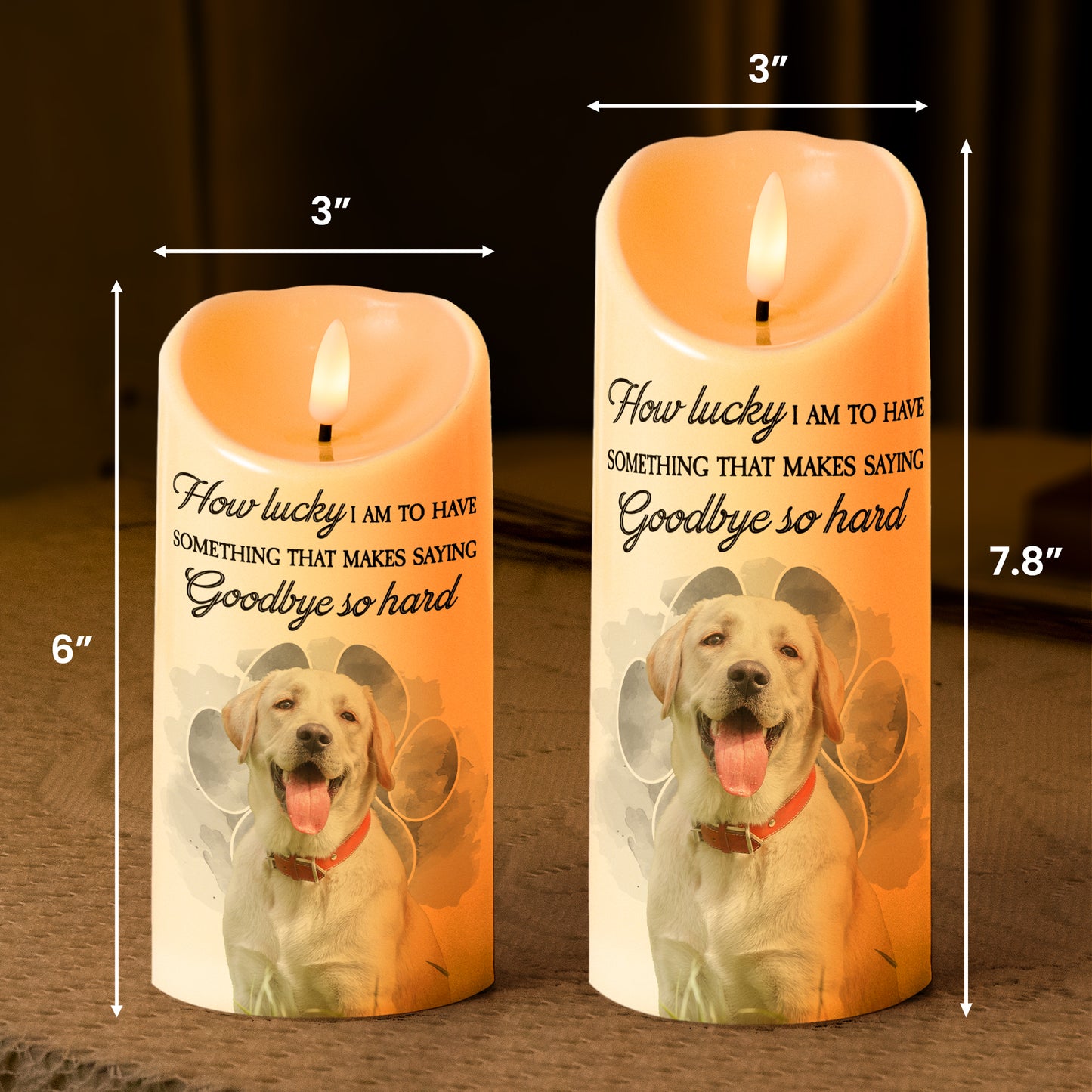 Saying Goodbye So Hard - Personalized Photo LED Candle