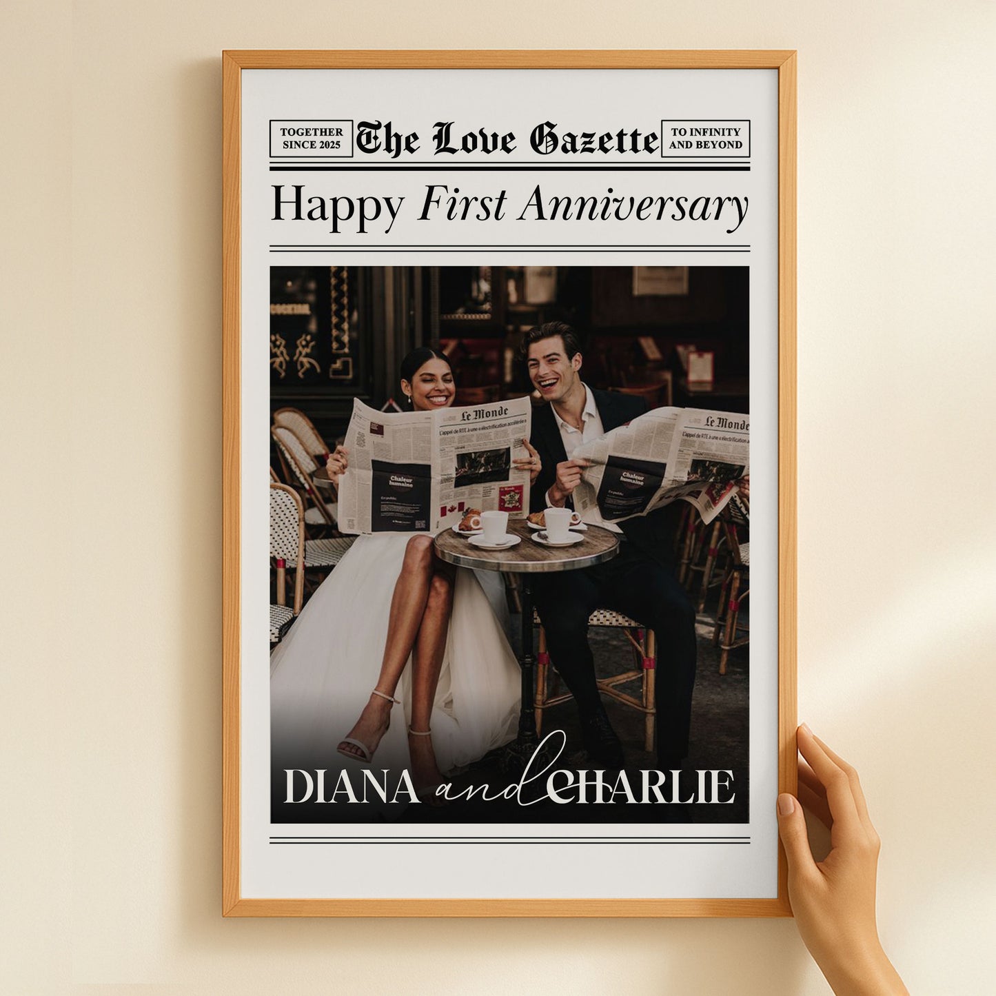 The Anniversary Times For Couples - Personalized Photo Poster