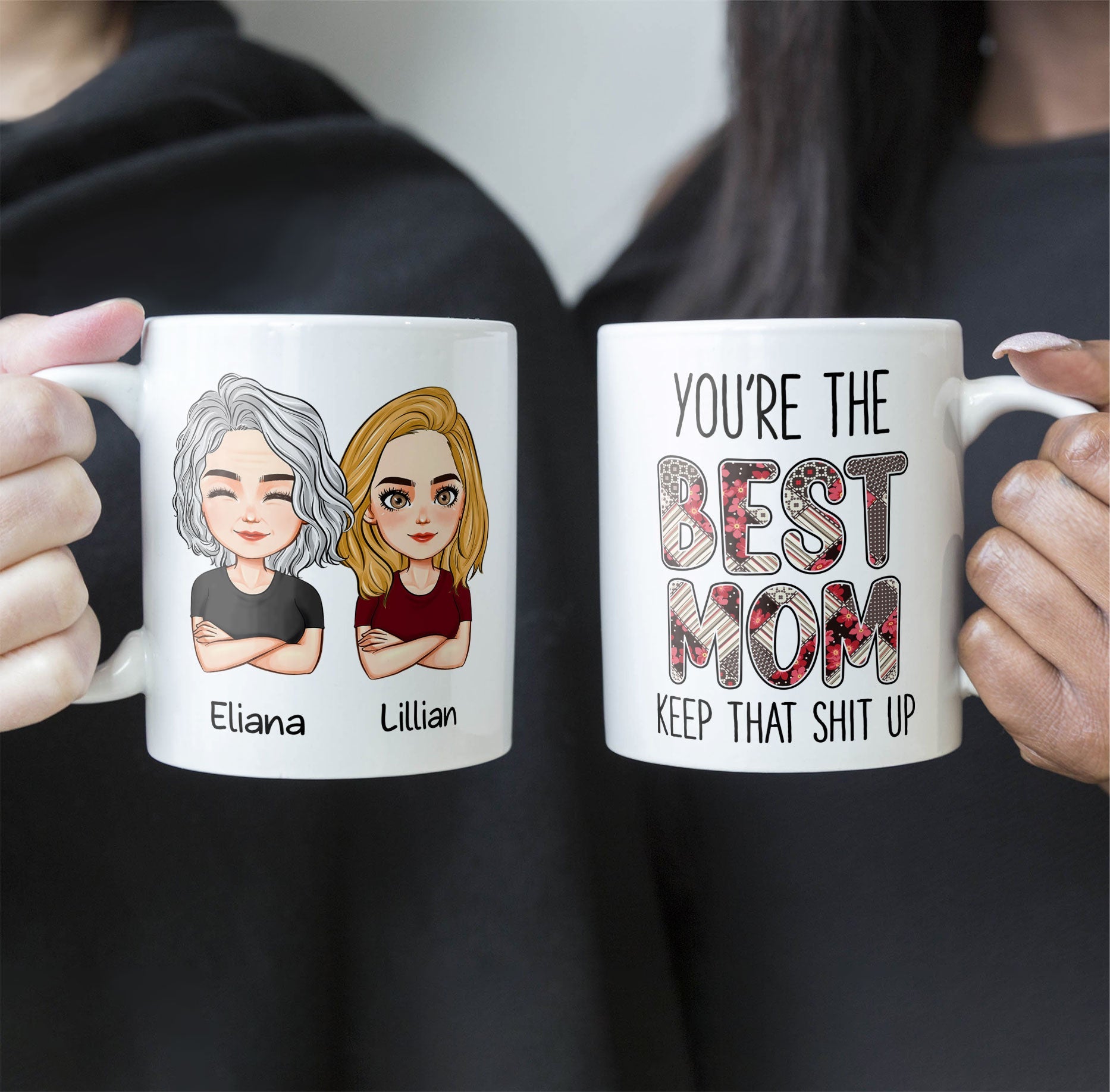 Best Mom Ever - Personalized Photo Coffee Mug