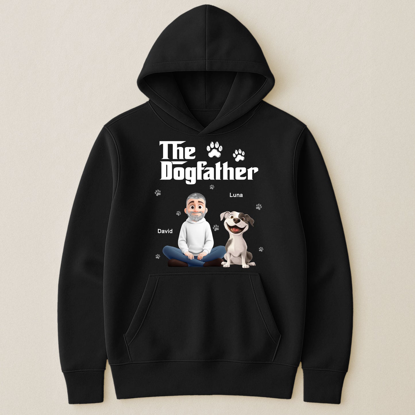 The Dogfather Catfather - Personalized Hoodie