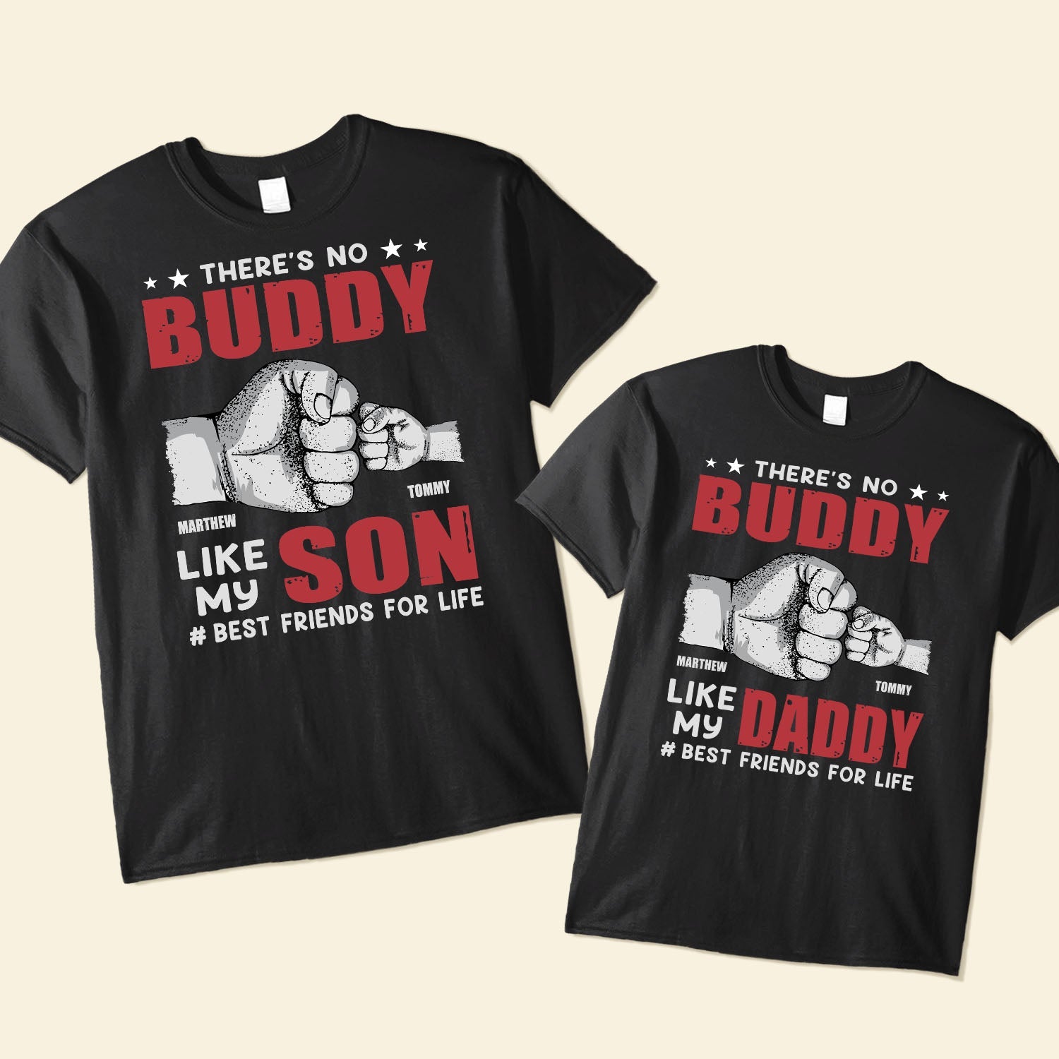 Father Son Best Friend For Life Custom Shirts Personalized Dad