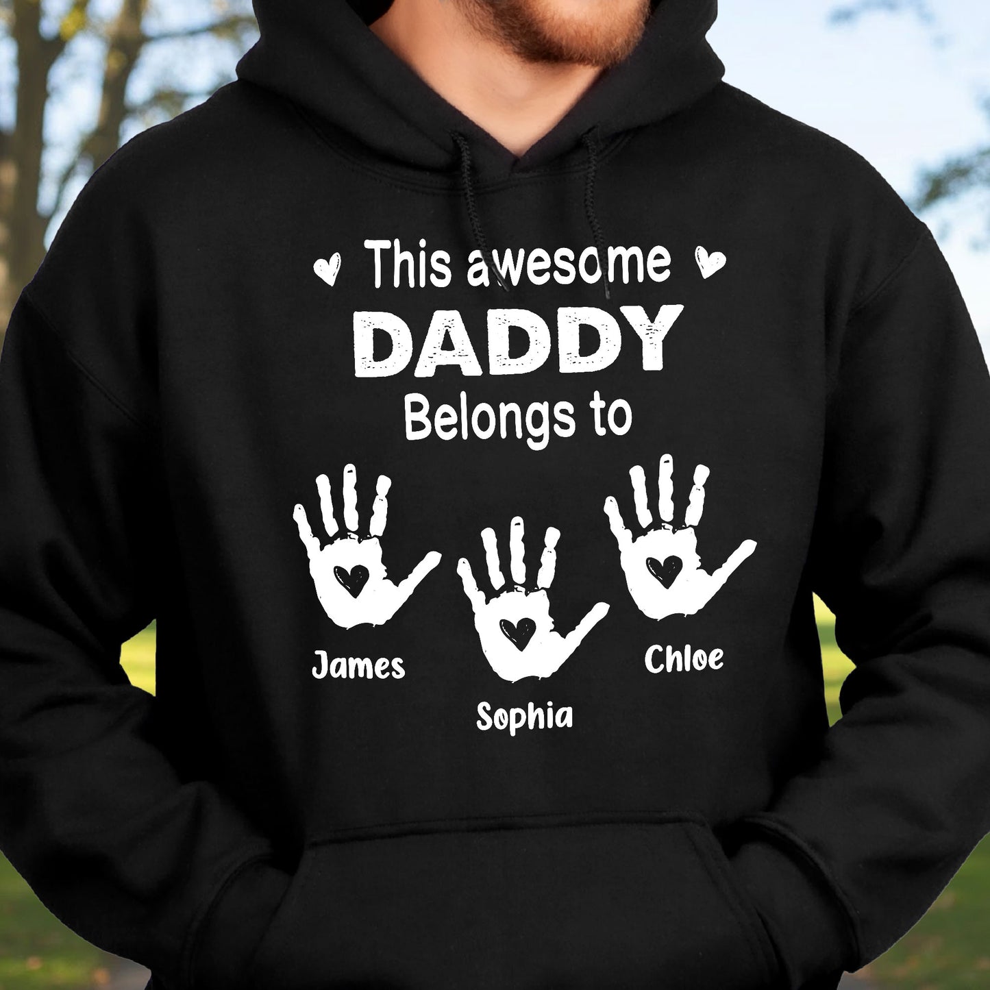 This Awesome Grandpa Belongs To - Personalized Shirt