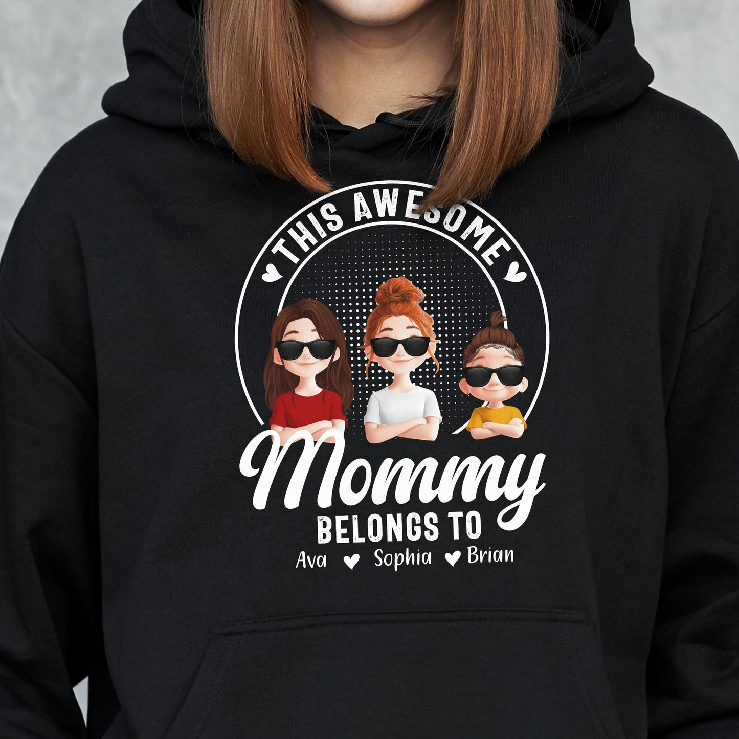 This Awesome Mommy Belongs To - Personalized Shirt