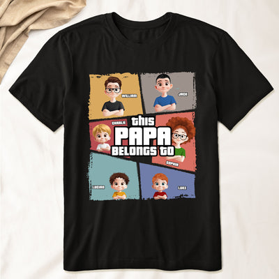 This Grandpa Belongs To - Personalized Shirt - Gift For Grandpa