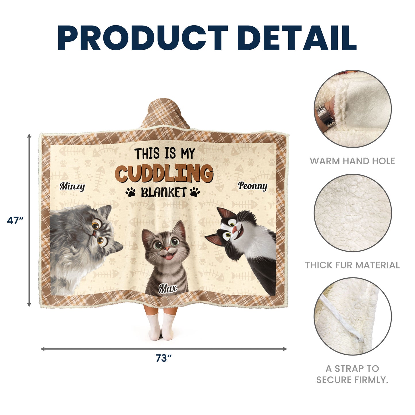 This Is Our Cuddling Blanket - Personalized Wearable Blanket Hoodie