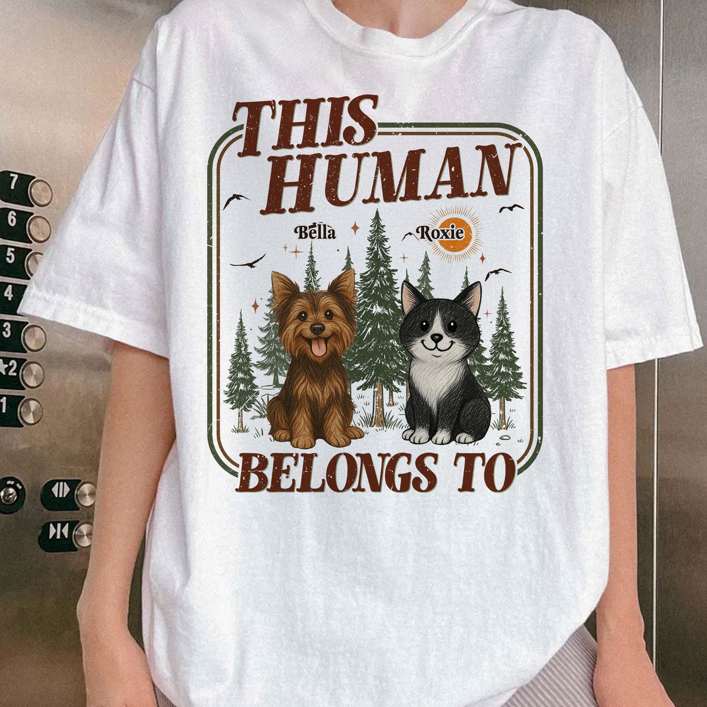 This-Human-Belongs-To-Vintage-Version-Personalized-Shirt-5