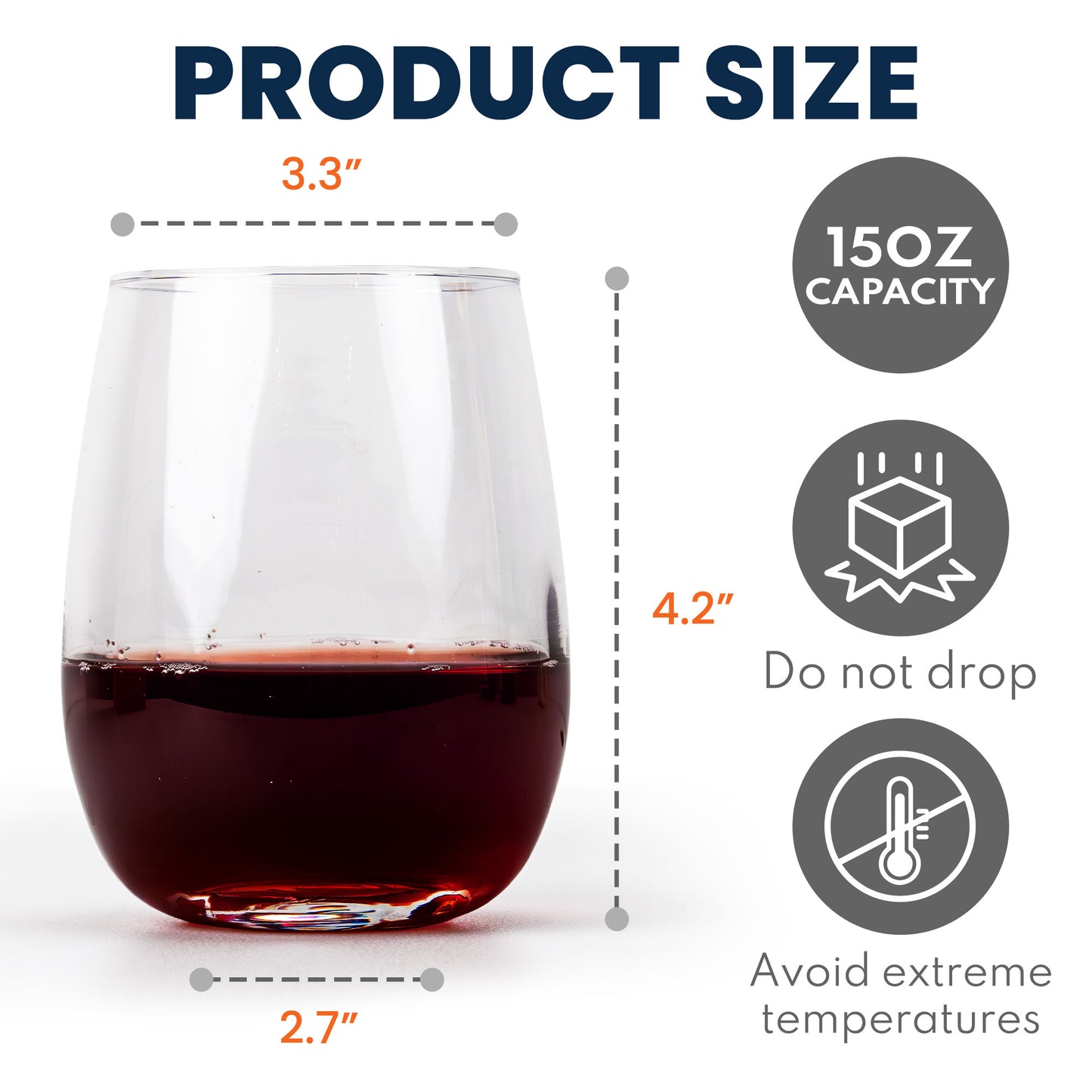 To Mom From The Reasons You Drink - Personalized Stemless Wine Glass