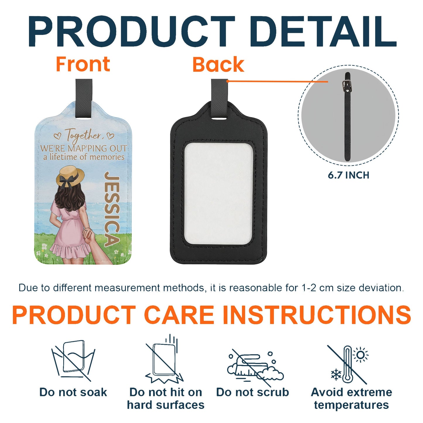 We're Map'ping Out A Lifetime Of Memories - Personalized Luggage Tag