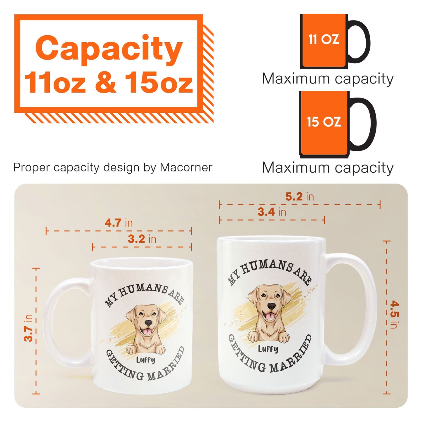 Wedding Gifts - My Humans Are Getting Married - Personalized Mug