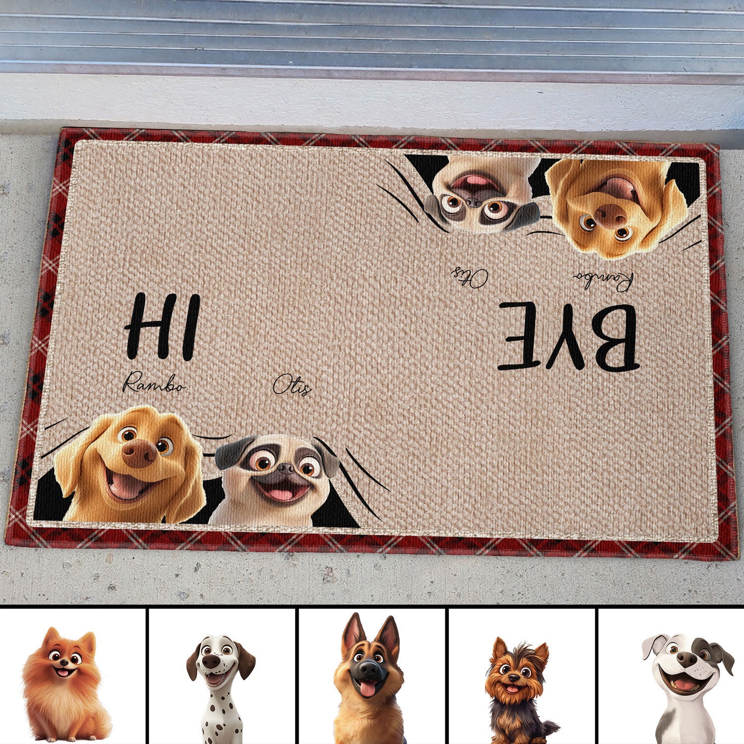 Dog Mat Personalized With Name Custom Dog Mat Personalized Dog