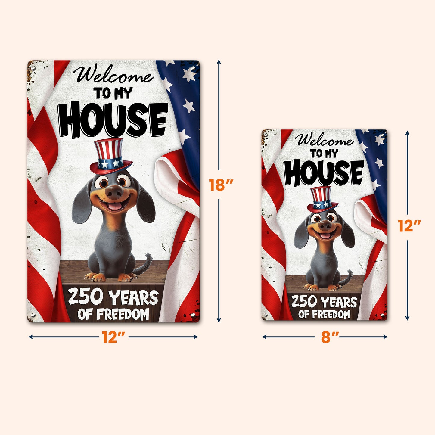 Welcome To My House - Personalized Metal Sign