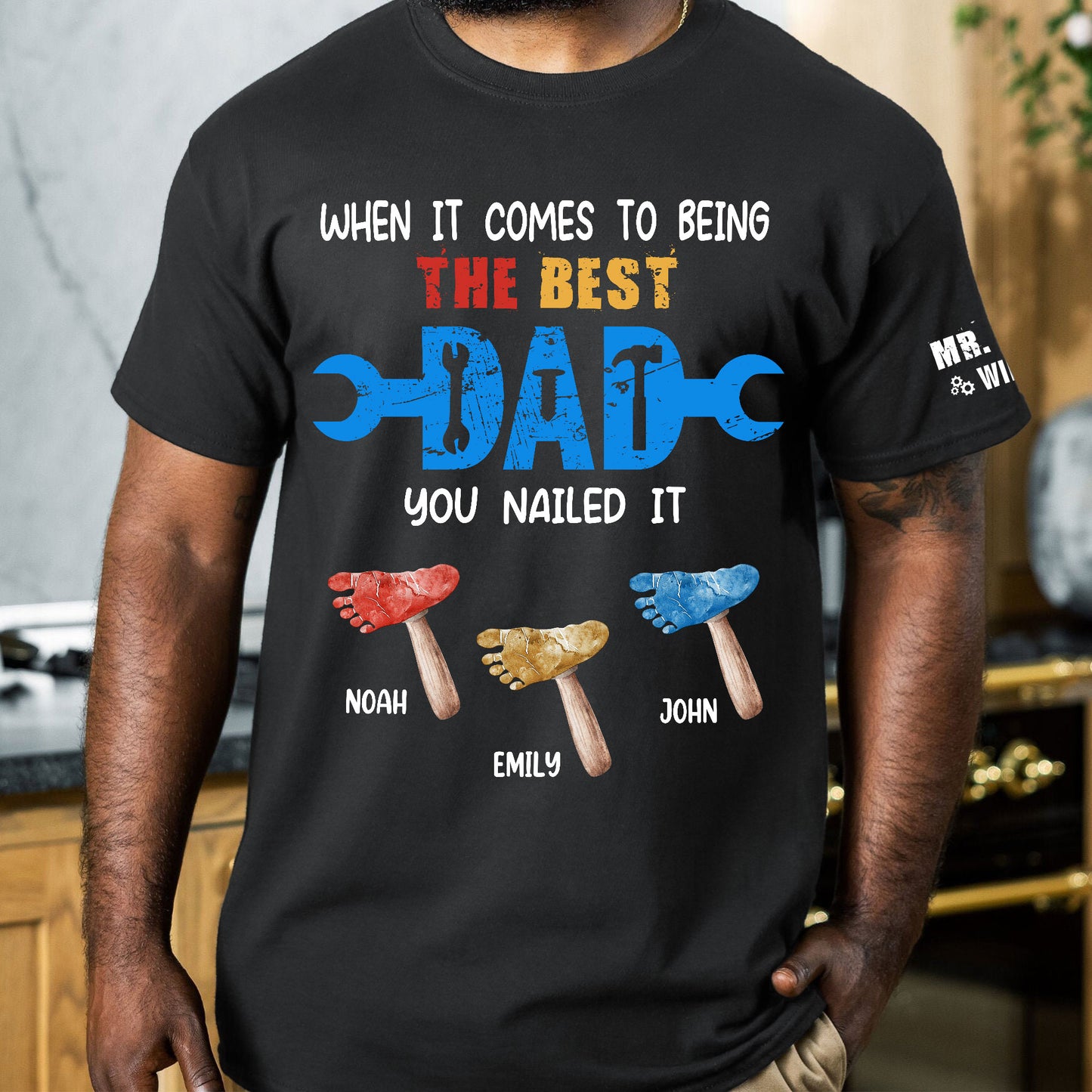 When It Comes To Being The Best Dad You Nailed It - Personalized Shirt
